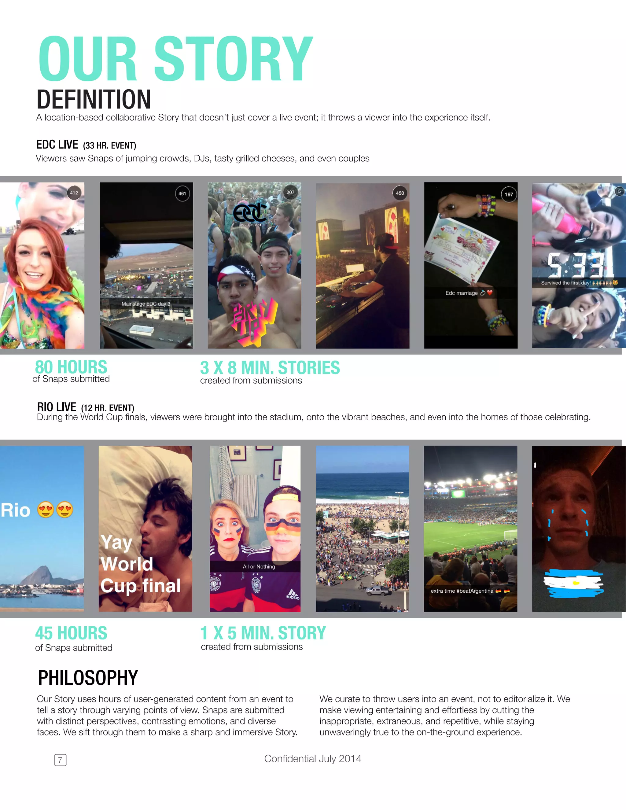 Snapchat pitch deck slide 8