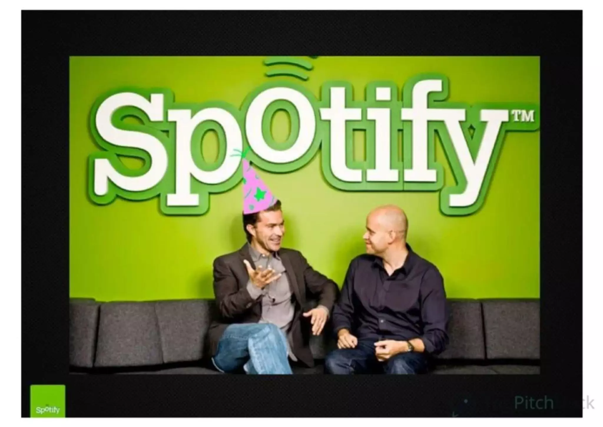 Spotify pitch deck slide 25