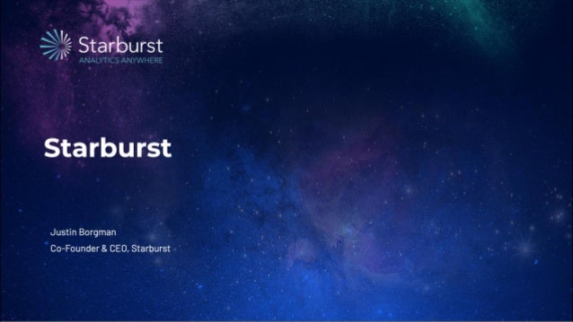 Starburst pitch deck slide 1