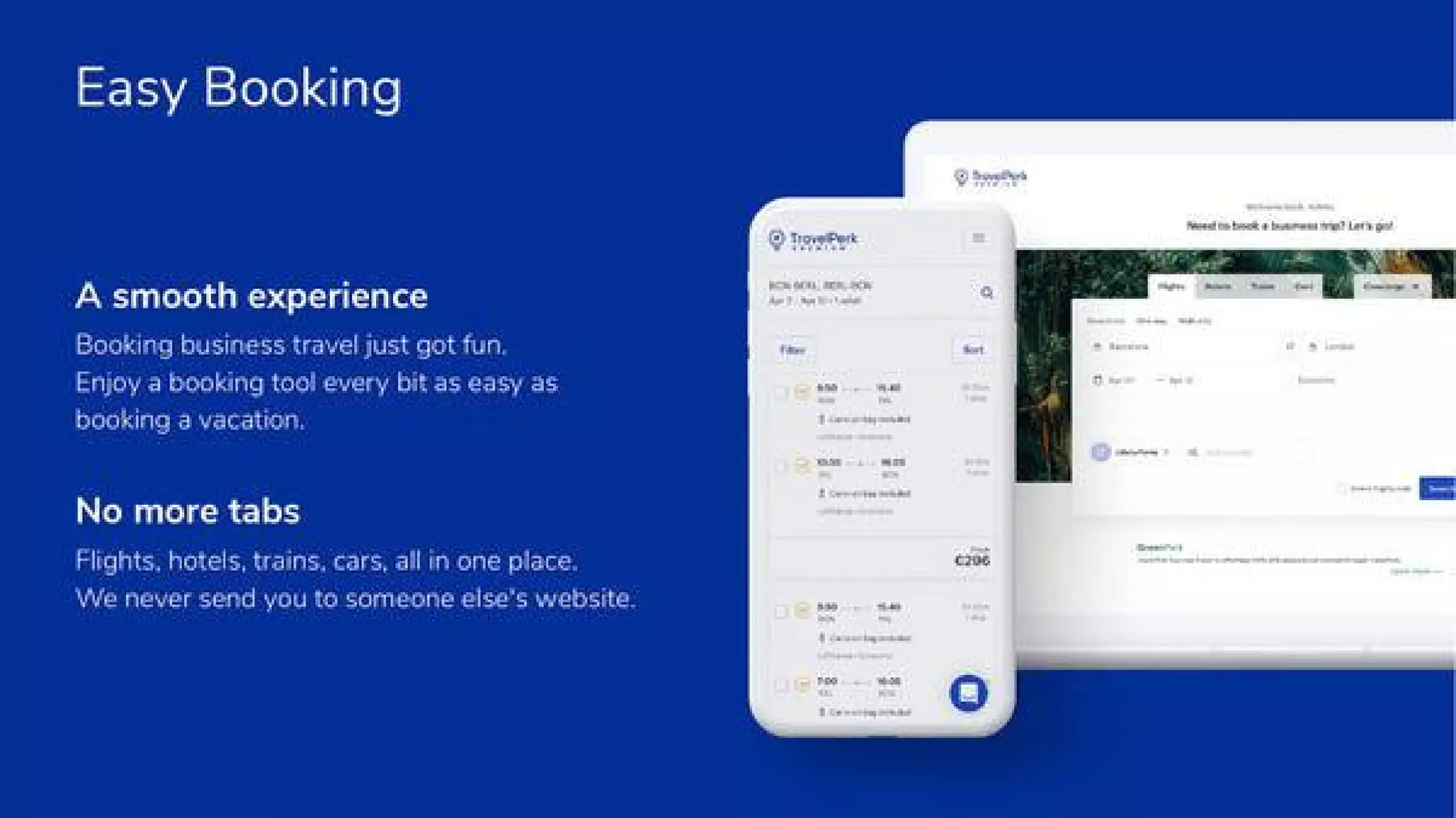 TravelPerk pitch deck - Product & UX: Demonstrating the 'one platform' experience