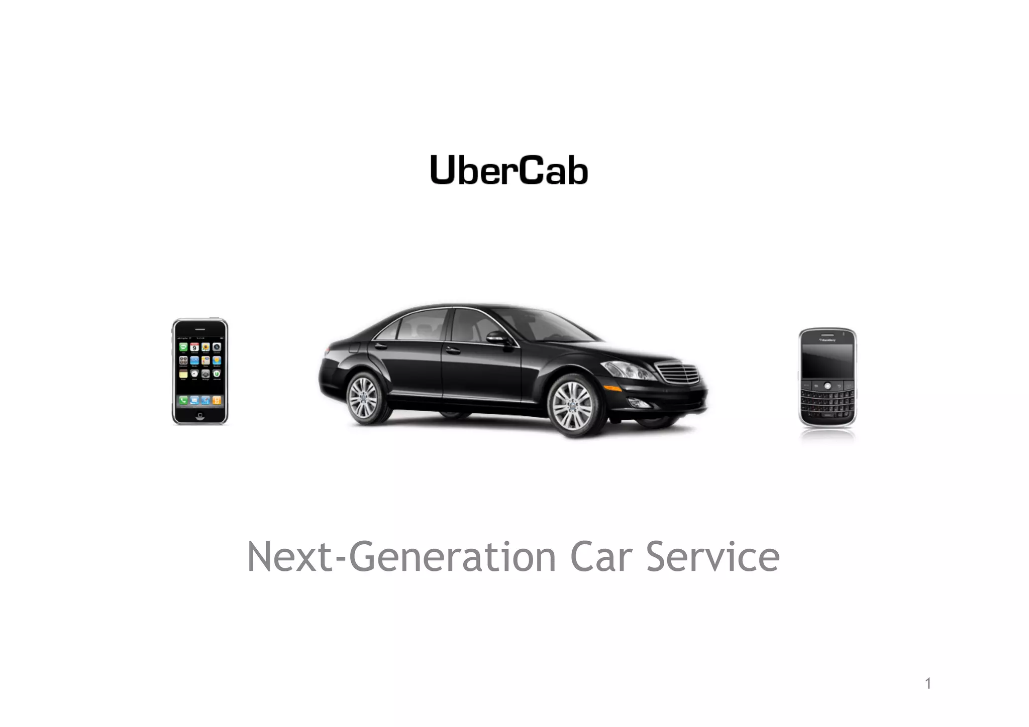 Uber pitch deck slide 1