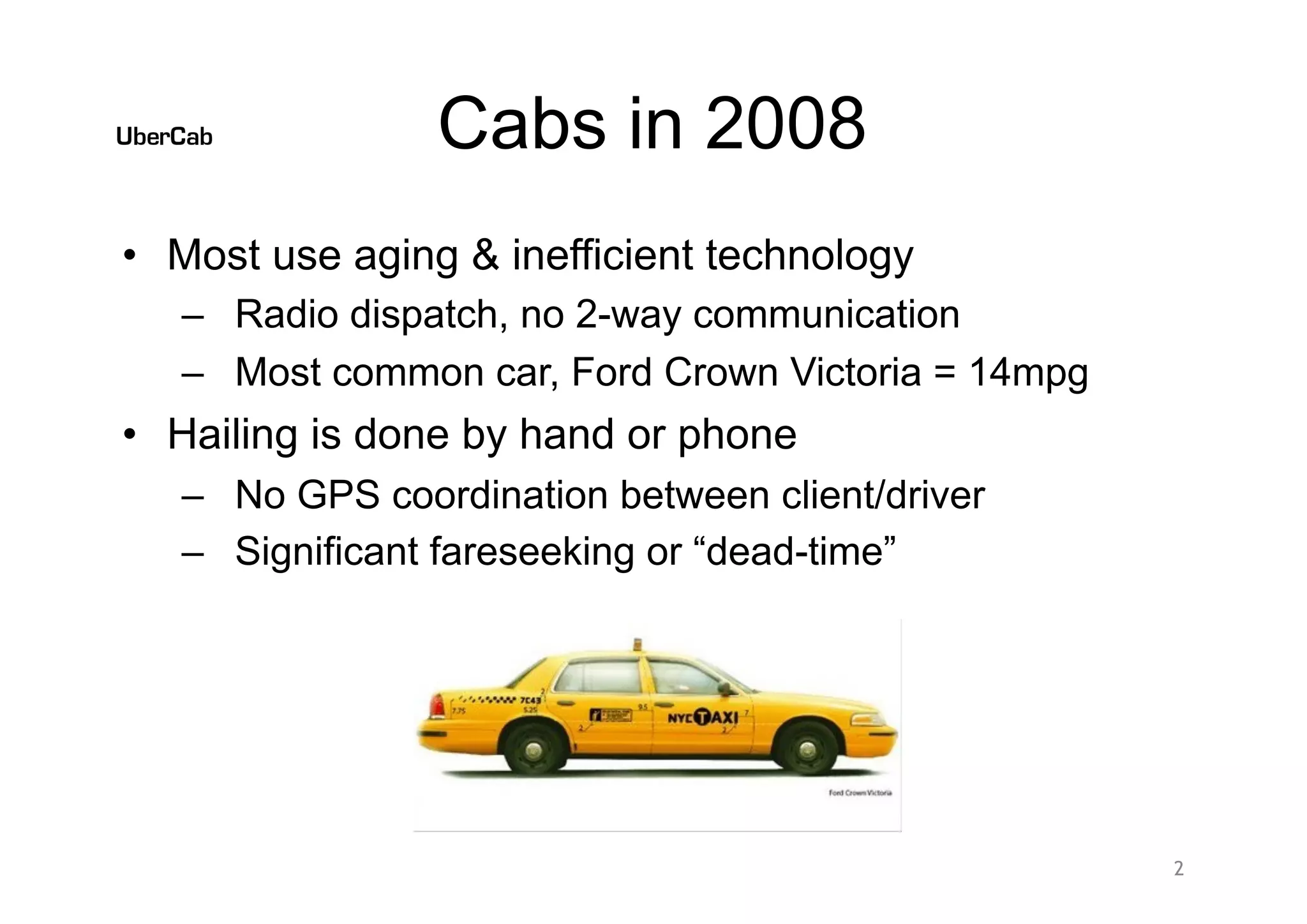 Uber pitch deck slide 2