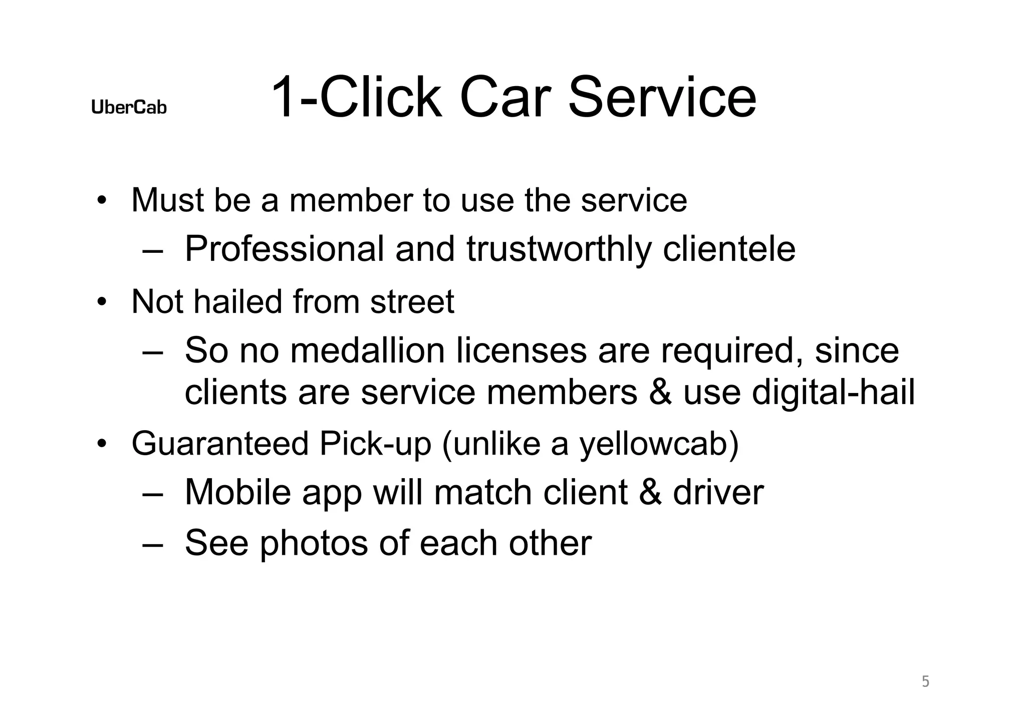 Uber pitch deck slide 5