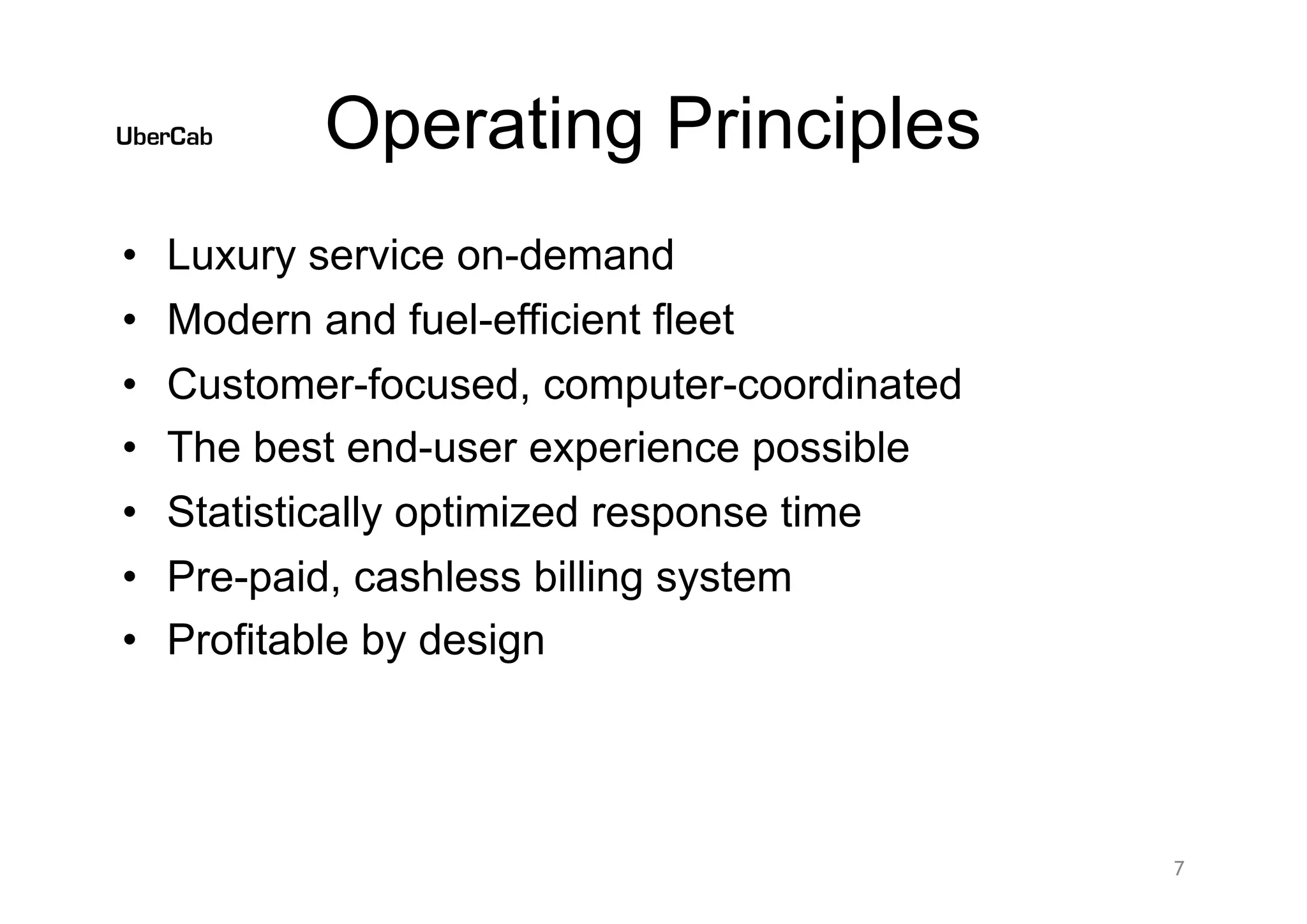 Uber pitch deck slide 7