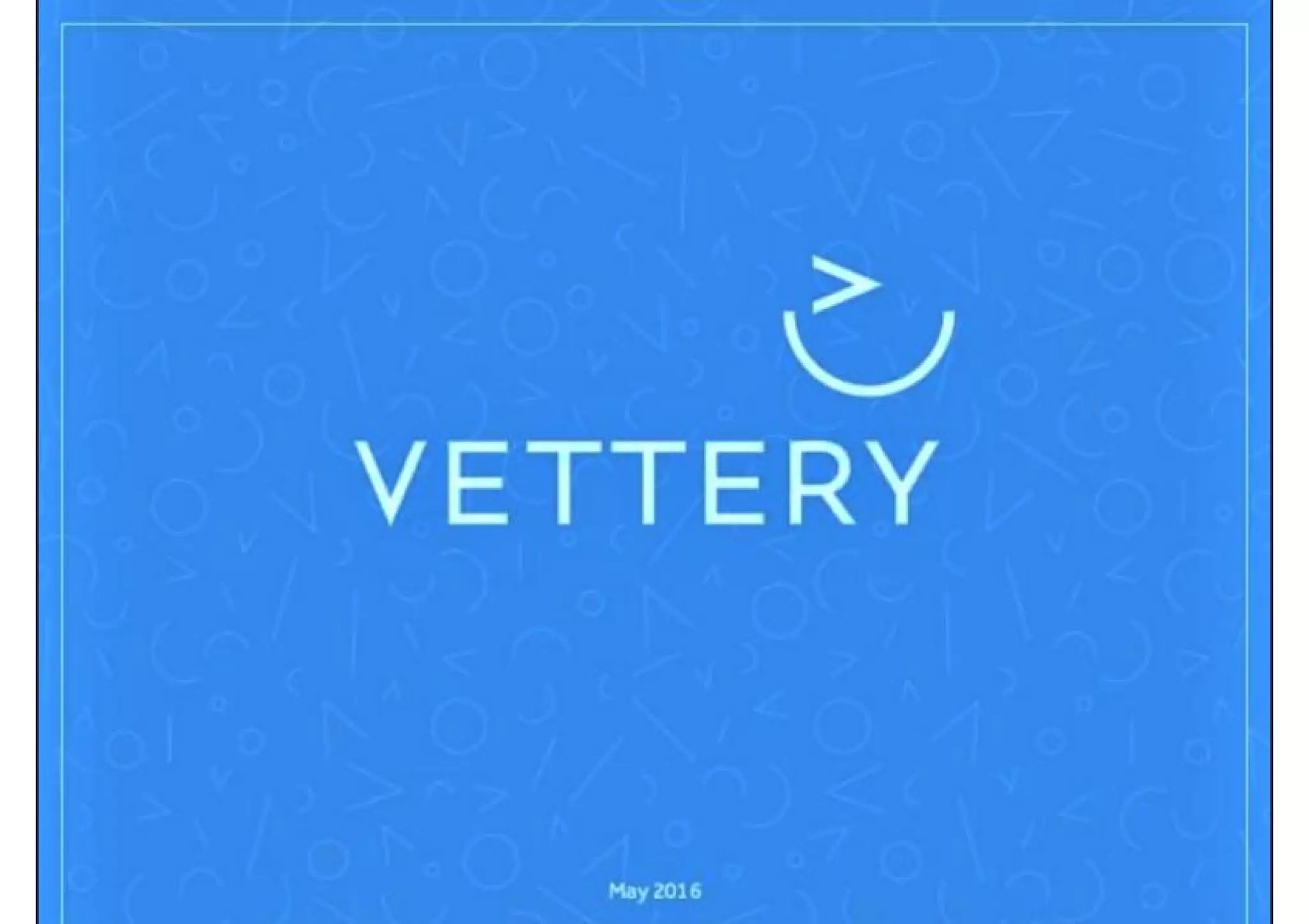 Vettery pitch deck slide 1
