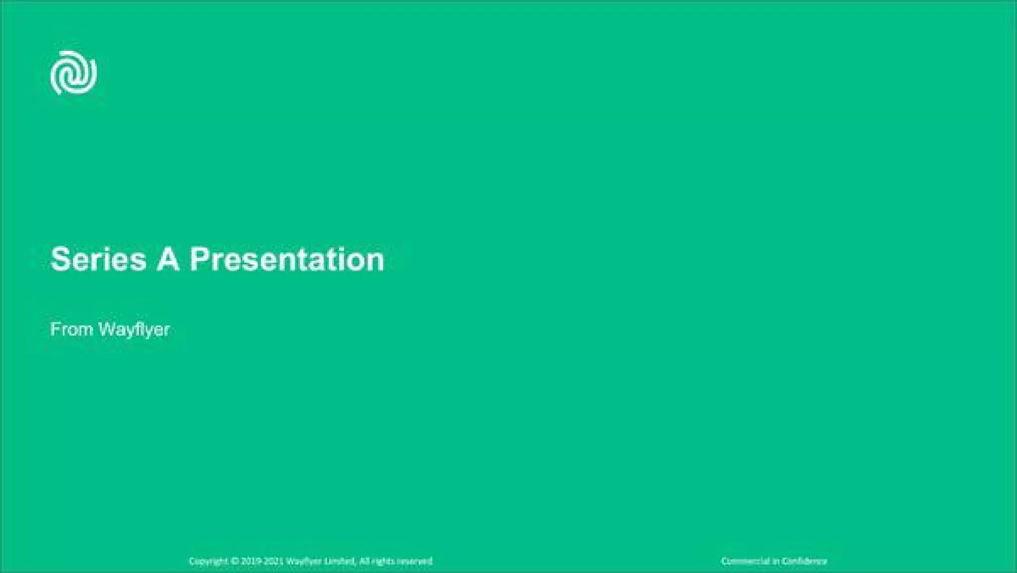 Wayflyer pitch deck slide 1