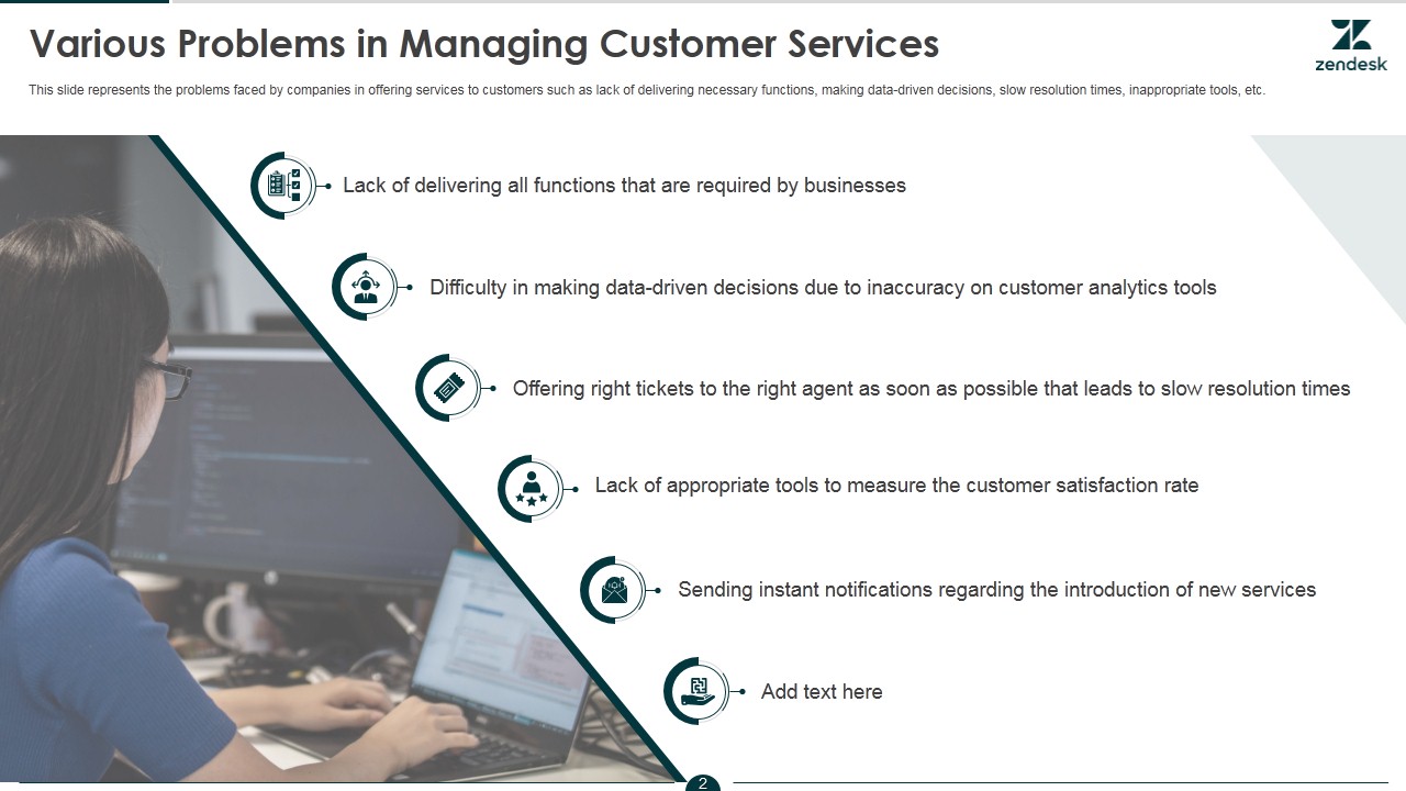 Zendesk pitch deck - Company Overview: Mission, features and core values